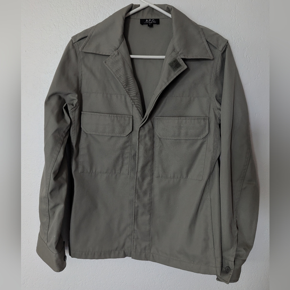 A.P.C. Men French Jacket Military Vintage French Casual Minimalist Size Small